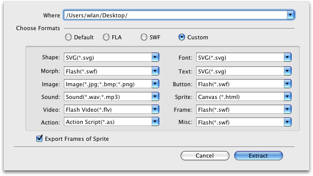 Flash Decompiler Mac - Extract SWF Elements